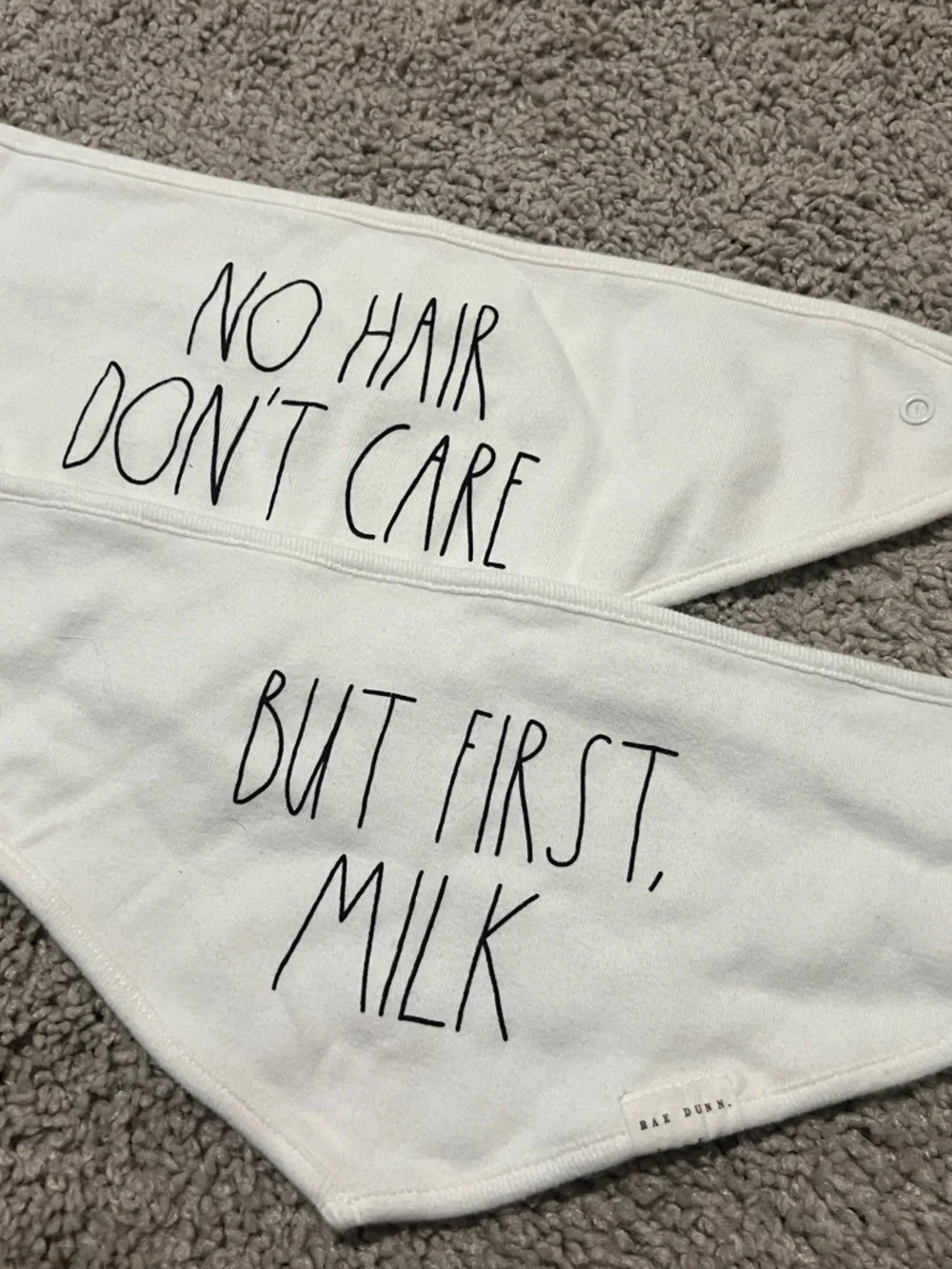 Rae Dunn Baby Bibs - Set of 2